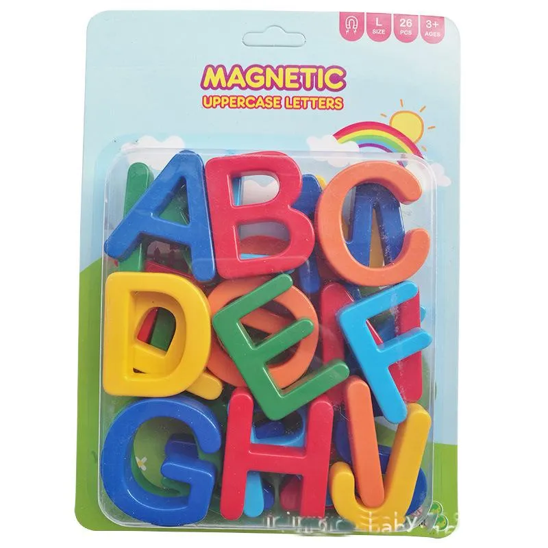 26 stücke Magnetische Lernen Alphabet Buchstaben Kunststoff Kühlschrank Aufkleber Kleinkinder Kinder Lernen Rechtschreibung Zählen Pädagogisches Spielzeug