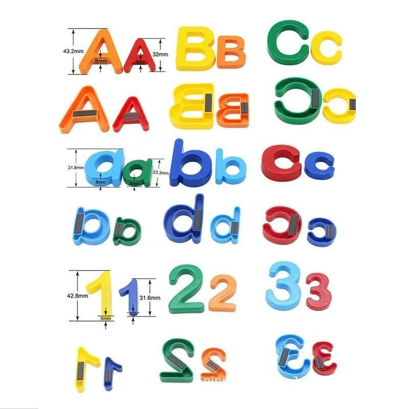 26 stücke Magnetische Lernen Alphabet Buchstaben Kunststoff Kühlschrank Aufkleber Kleinkinder Kinder Lernen Rechtschreibung Zählen Pädagogisches Spielzeug