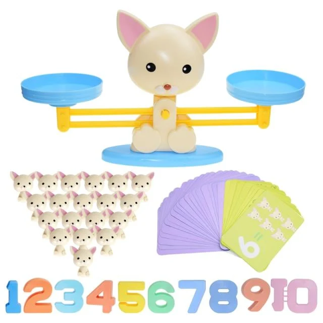 Montessori Mathe Spielzeug Digital Affe Balance Skala Pädagogische Mathe Pinguin Balancieren Skala Zahl Brettspiel Kinder Lernspielzeug