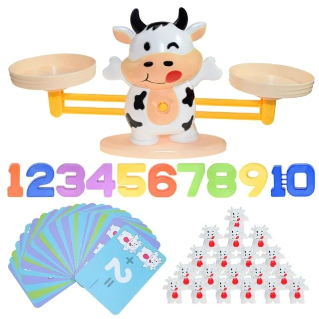 Montessori Mathe Spielzeug Digital Affe Balance Skala Pädagogische Mathe Pinguin Balancieren Skala Zahl Brettspiel Kinder Lernspielzeug