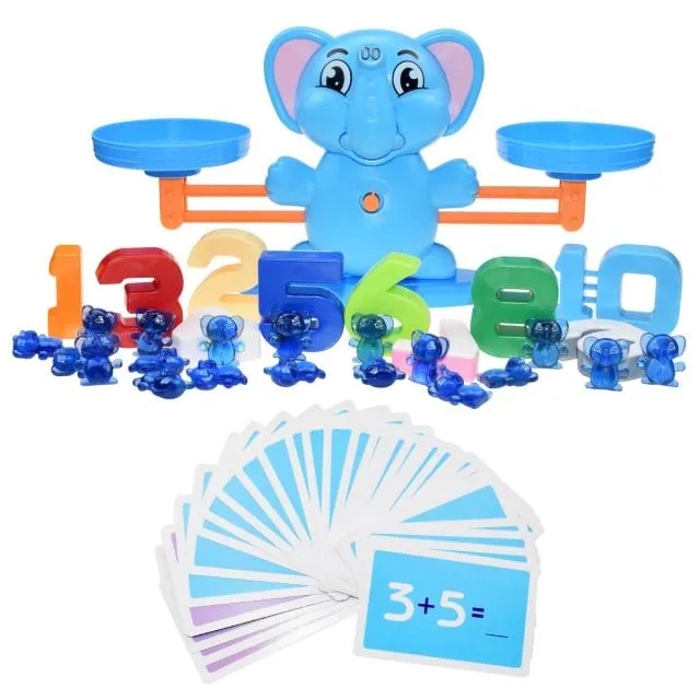 Montessori Mathe Spielzeug Digital Affe Balance Skala Pädagogische Mathe Pinguin Balancieren Skala Zahl Brettspiel Kinder Lernspielzeug