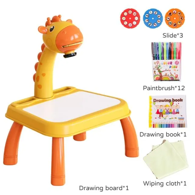 Kinder Spielzeug Projektion Zeichnung Set Kinder Buch Сoloring Werkzeuge Montessori Set Baby Lernen Pädagogische Geschenke Spielzeug Für Mädchen