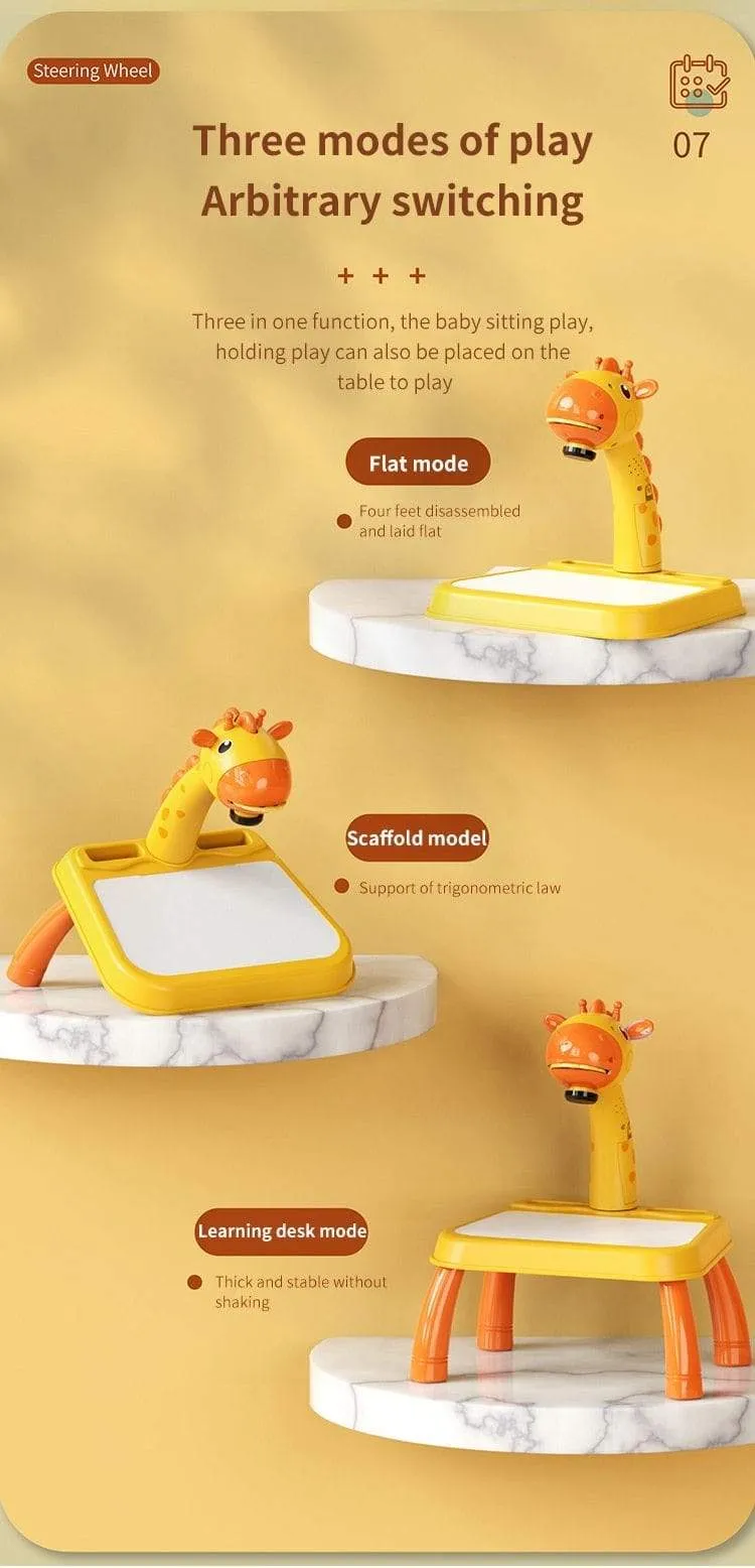 Kinder Spielzeug Projektion Zeichnung Set Kinder Buch Сoloring Werkzeuge Montessori Set Baby Lernen Pädagogische Geschenke Spielzeug Für Mädchen