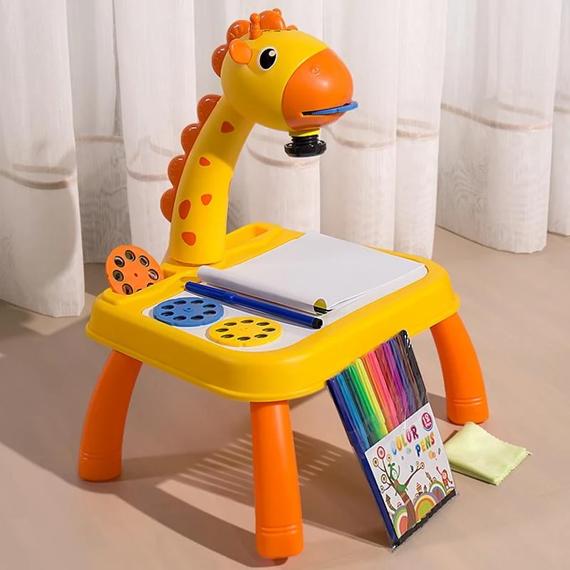 Kinder Spielzeug Projektion Zeichnung Set Kinder Buch Сoloring Werkzeuge Montessori Set Baby Lernen Pädagogische Geschenke Spielzeug Für Mädchen