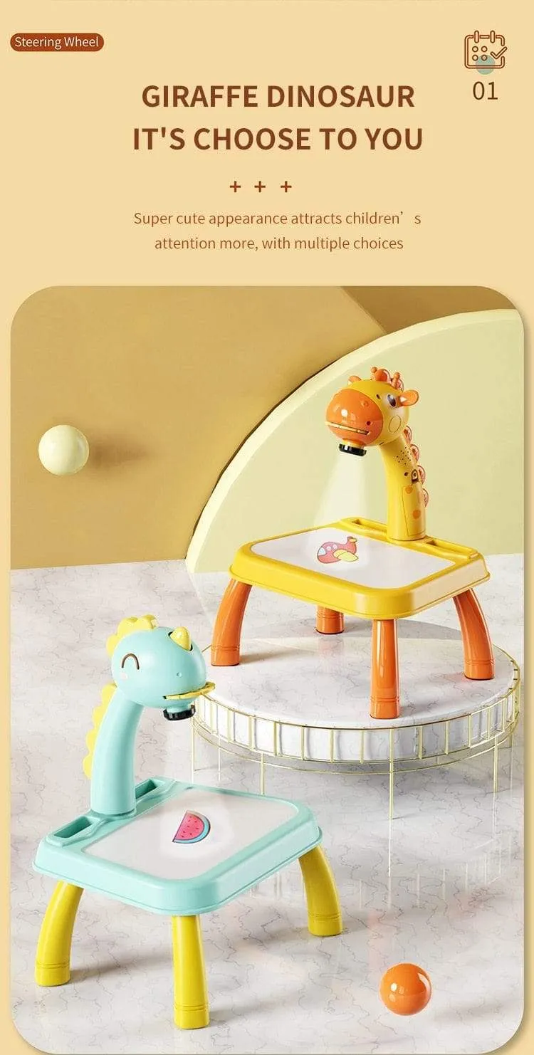 Kinder Spielzeug Projektion Zeichnung Set Kinder Buch Сoloring Werkzeuge Montessori Set Baby Lernen Pädagogische Geschenke Spielzeug Für Mädchen