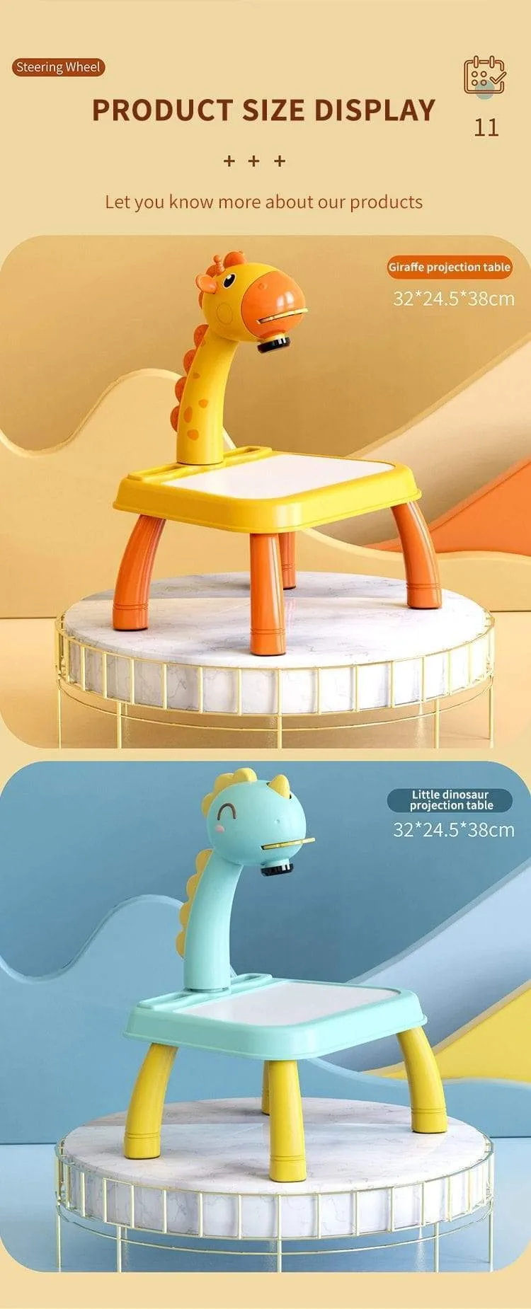 Kinder Spielzeug Projektion Zeichnung Set Kinder Buch Сoloring Werkzeuge Montessori Set Baby Lernen Pädagogische Geschenke Spielzeug Für Mädchen