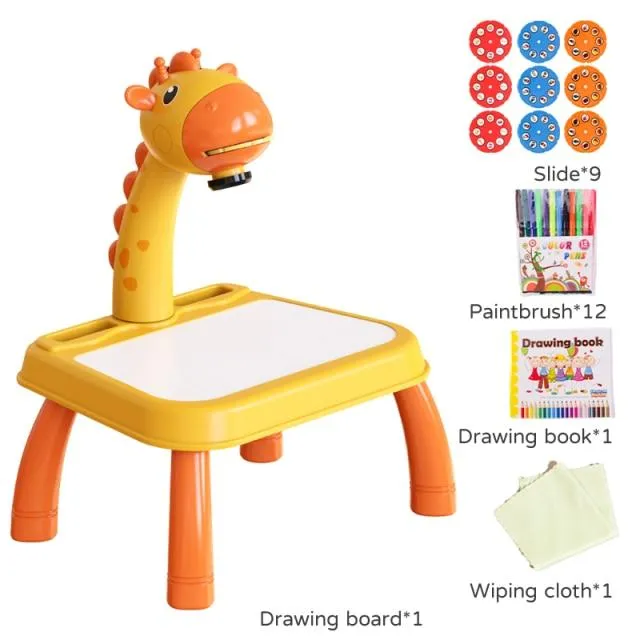Kinder Spielzeug Projektion Zeichnung Set Kinder Buch Сoloring Werkzeuge Montessori Set Baby Lernen Pädagogische Geschenke Spielzeug Für Mädchen
