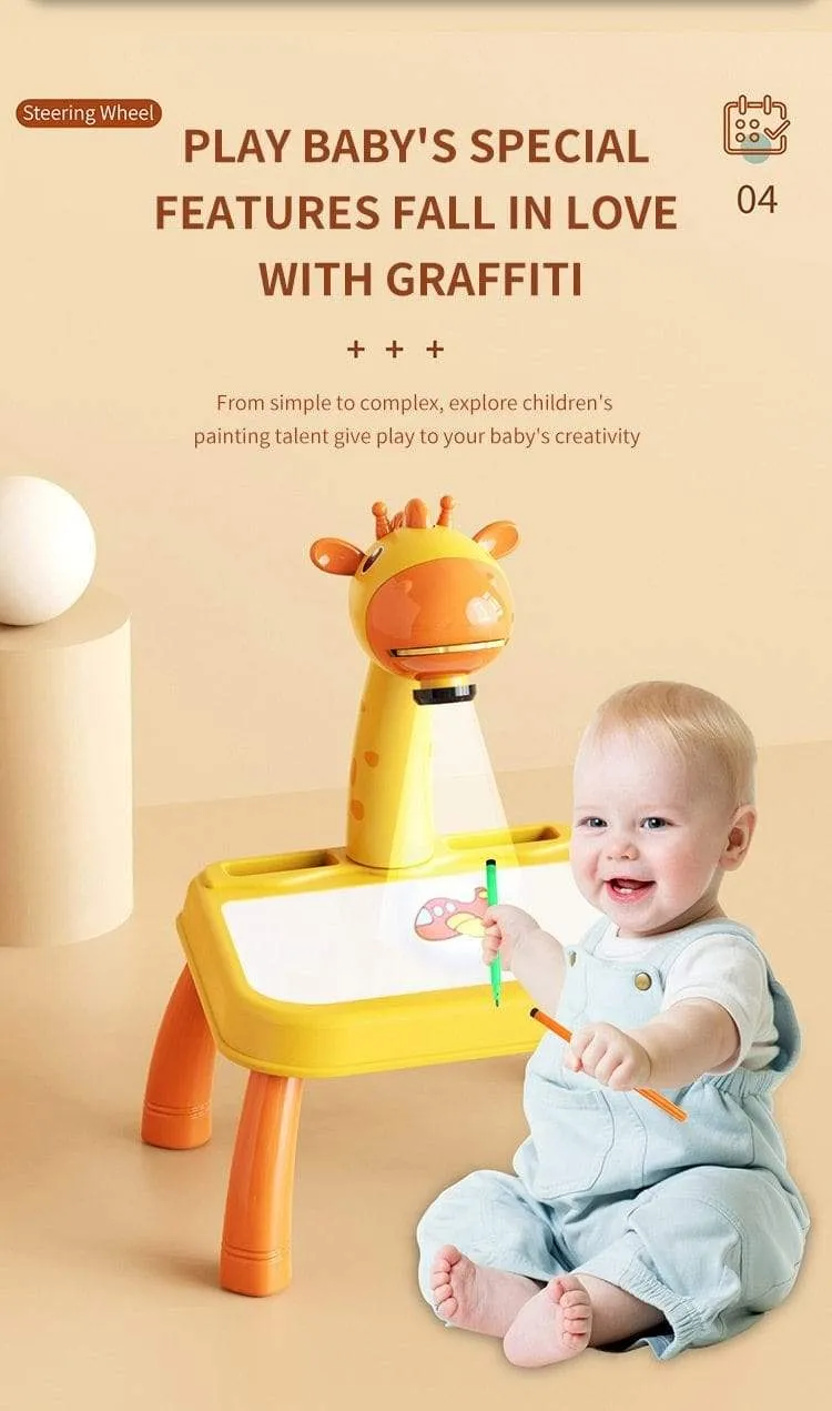 Kinder Spielzeug Projektion Zeichnung Set Kinder Buch Сoloring Werkzeuge Montessori Set Baby Lernen Pädagogische Geschenke Spielzeug Für Mädchen