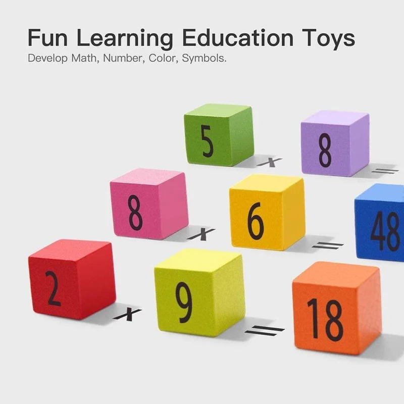 Holz Multiplikation & Mathe Tisch Brettspiel Kinder Montessori Vorschule Lernen Lernspielzeug Geschenk für Toodler