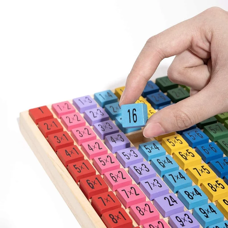 Holz Multiplikation & Mathe Tisch Brettspiel Kinder Montessori Vorschule Lernen Lernspielzeug Geschenk für Toodler