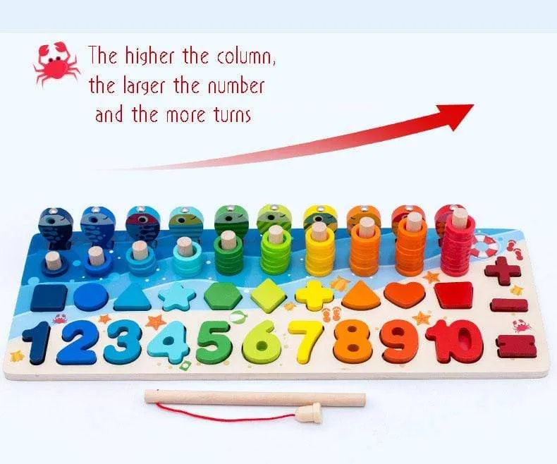 Montessori Geometrische Kognition Zählen Alphabet Lernspiel Kinder Mathe Entwicklung Spielzeug Für Kinder Frühes Lernspielzeug