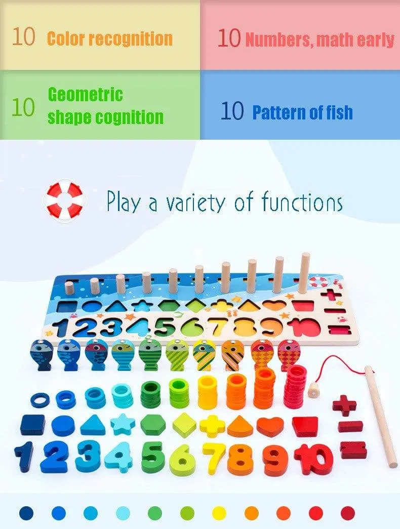 Montessori Geometrische Kognition Zählen Alphabet Lernspiel Kinder Mathe Entwicklung Spielzeug Für Kinder Frühes Lernspielzeug