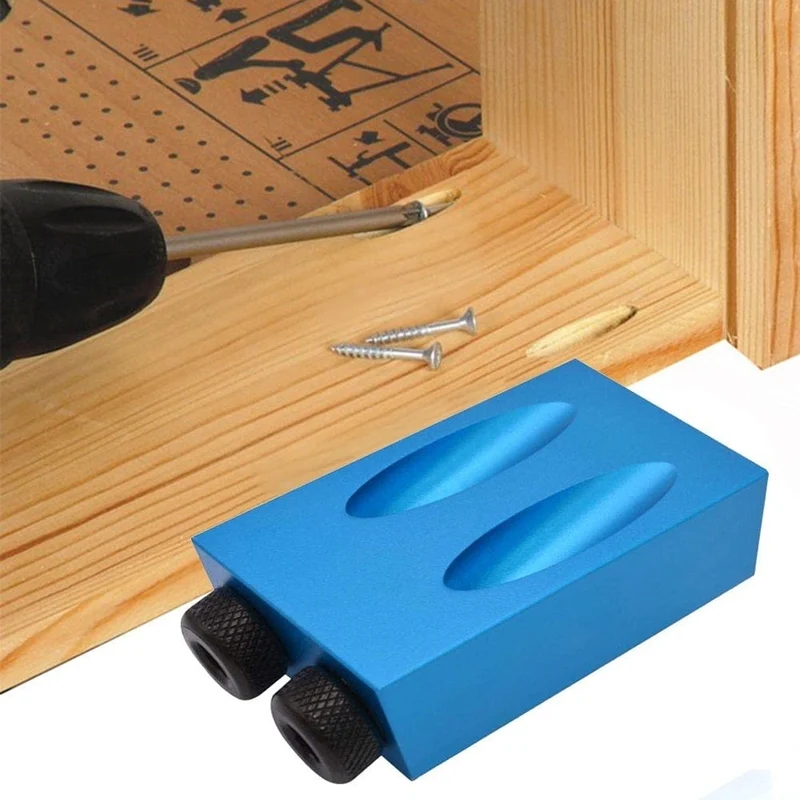 Pocket Hole Screw Jig 15 Grad Dübelbohrer Tischler-Kit Tischler Holz Holzarbeiten Guides Joint Angle Locator Tool