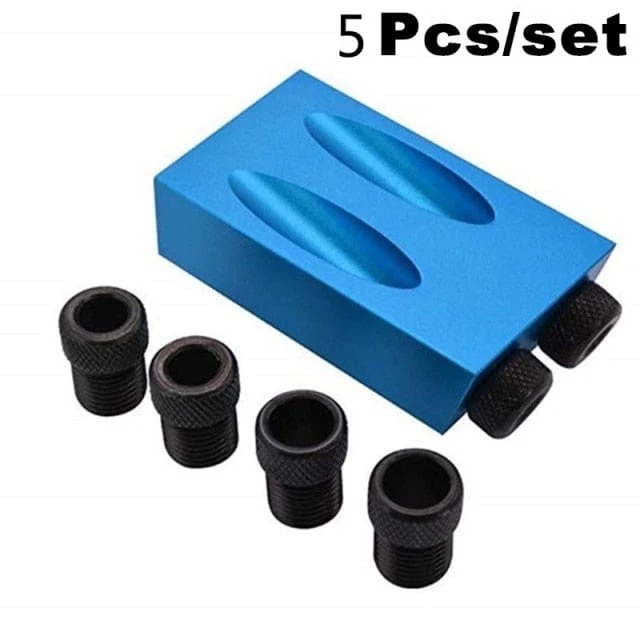 Pocket Hole Screw Jig 15 Grad Dübelbohrer Tischler-Kit Tischler Holz Holzarbeiten Guides Joint Angle Locator Tool