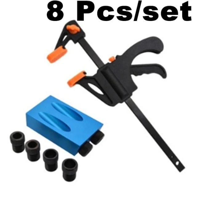 Pocket Hole Screw Jig 15 Grad Dübelbohrer Tischler-Kit Tischler Holz Holzarbeiten Guides Joint Angle Locator Tool