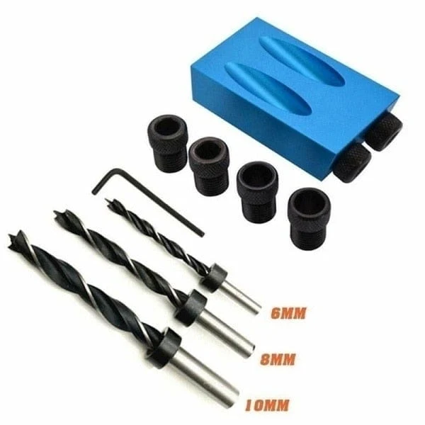 Pocket Hole Screw Jig 15 Grad Dübelbohrer Tischler-Kit Tischler Holz Holzarbeiten Guides Joint Angle Locator Tool