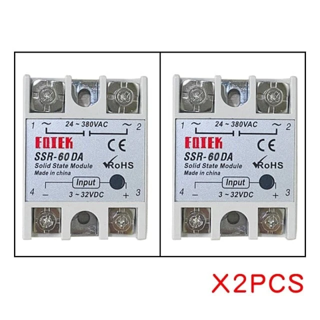 REX-C100 Digitaler PID-Temperaturregler, Thermostat, SSR-Ausgang + max. 40 A SSR-Relais + K-Thermoelement-Sonde, hohe Qualität