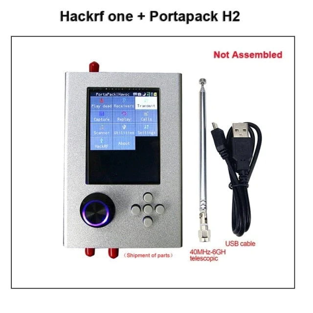 Mayhem Portapack H2 Hackrf One SDR Software Defined Radio 1MHz-6GHz Optional Metallgehäuse Antennen Kits DIY Schnellmontage
