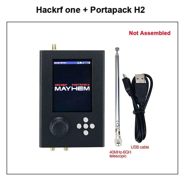 Mayhem Portapack H2 Hackrf One SDR Software Defined Radio 1MHz-6GHz Optional Metallgehäuse Antennen Kits DIY Schnellmontage