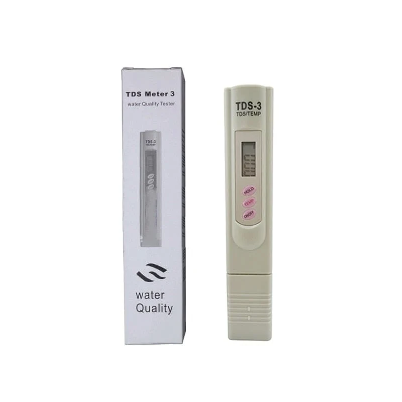 2-in-1 PPM Wasser TDS Messgerät Tester Trinkwasser Qualität Analysator Monitor Filter Schnelltest Aquarium Hydroponik Pools PPM TDS-3