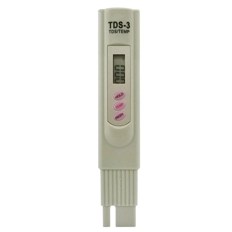 2-in-1 PPM Wasser TDS Messgerät Tester Trinkwasser Qualität Analysator Monitor Filter Schnelltest Aquarium Hydroponik Pools PPM TDS-3