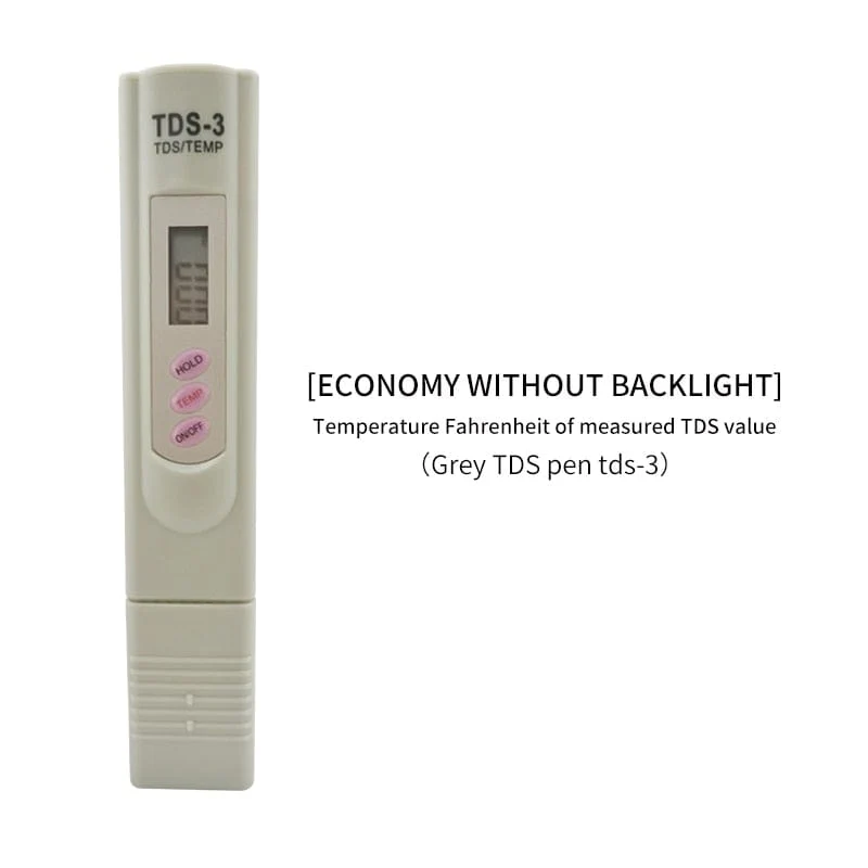 2-in-1 PPM Wasser TDS Messgerät Tester Trinkwasser Qualität Analysator Monitor Filter Schnelltest Aquarium Hydroponik Pools PPM TDS-3