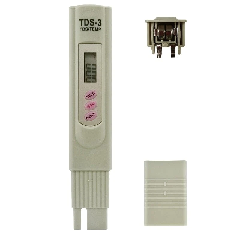 2-in-1 PPM Wasser TDS Messgerät Tester Trinkwasser Qualität Analysator Monitor Filter Schnelltest Aquarium Hydroponik Pools PPM TDS-3