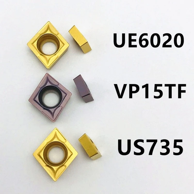 10 STÜCKE CCMT060204 VP15TF UE6020 US735 interne fräser CCMT 060204 hartmetall CNC einfügen drehmaschine fräser drehen einfügen