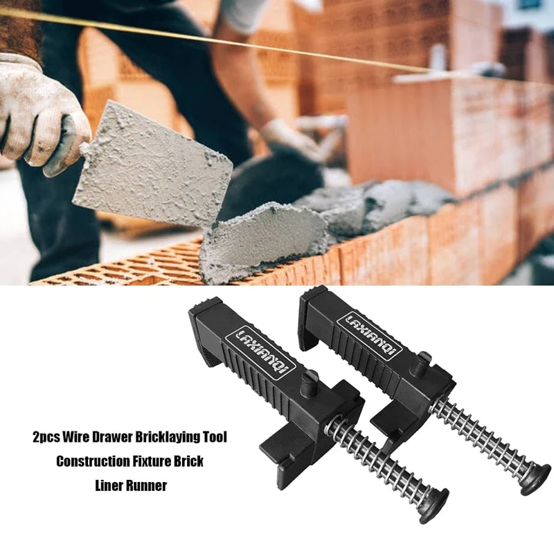 2 stücke Maurer Bau Werkzeug Liner Wand Builder Gebäude Draht Rahmen Ziegel Liner Runner Draht Schublade Fixer Leuchte Gebäude