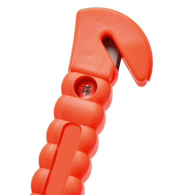 2-in-1-Mini-Auto-Sicherheitshammer, lebensrettender Fluchtnothammer, Sicherheitsgurtschneider, Fensterglasbrecher, Autorettung, rote Hämmer