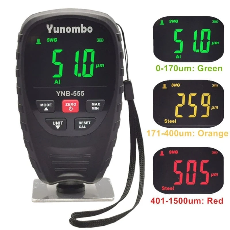 2021 neue Version Yunombo YNB-555/YNB-555R Film Dicke Meter Auto Verzinktem Lack Dicke Gauge Beschichtung Dicke Gauge