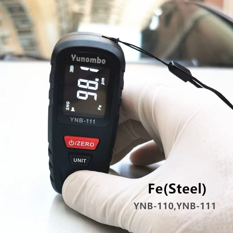 2021 New Yunombo YNB-110/YNB-111 Mini Auto Lackdickenmessgerät Schichtdickenmessgerät Filmdickenprüfer Fe nFe Fe + Zn