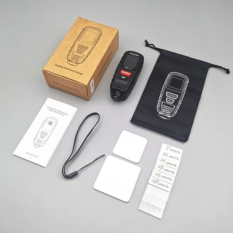 2021 New Yunombo YNB-110/YNB-111 Mini Auto Lackdickenmessgerät Schichtdickenmessgerät Filmdickenprüfer Fe nFe Fe + Zn