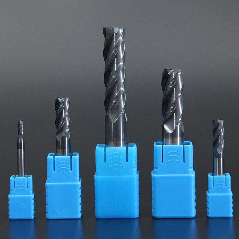 Schaftfräser HRC50 4 Schneiden Hochwertiger Fräser aus Hartmetall und Wolframstahl, Schaftfräser 3 mm, 4 mm, 5 mm, 6 mm, 8 mm, 10 mm, Fräswerkzeuge