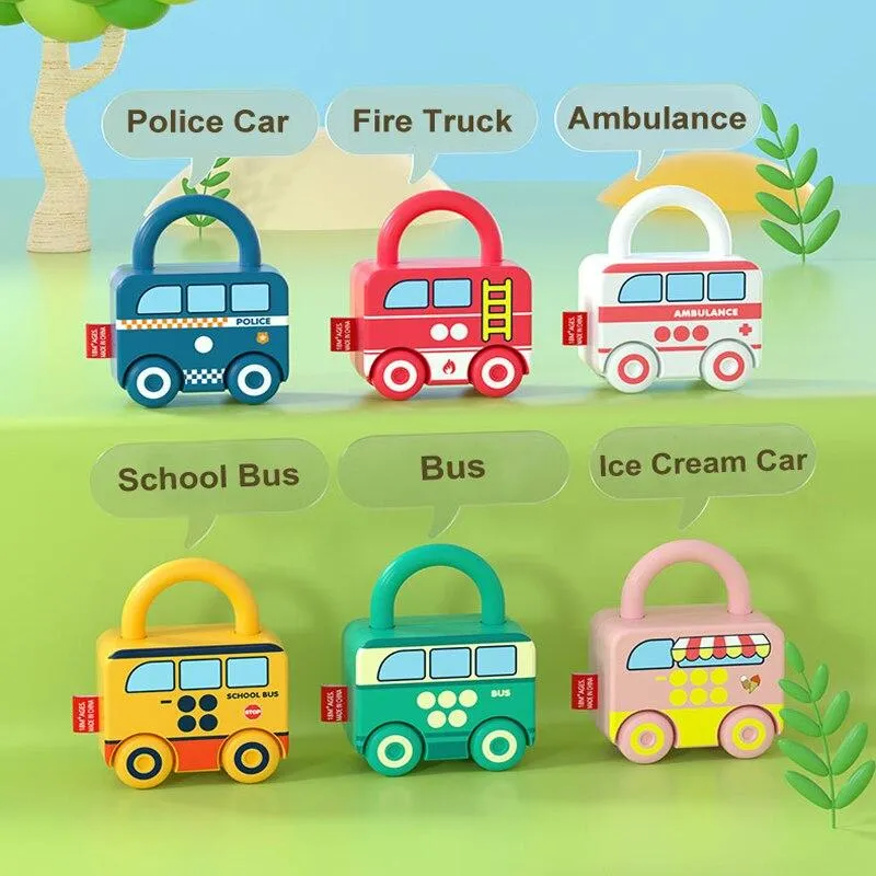 Kinder Montessori Spielzeug für Babys 1 bis 2 3 Jahre Lernspielzeug Schlösser Schlüssel Match Set Frühes Lernspiel Juguetes Bebes