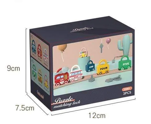 Kinder Montessori Spielzeug für Babys 1 bis 2 3 Jahre Lernspielzeug Schlösser Schlüssel Match Set Frühes Lernspiel Juguetes Bebes