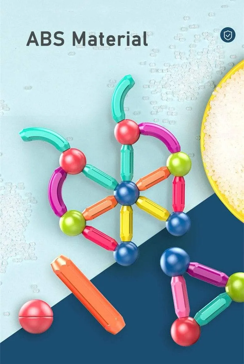 Baby Magnetische Bausteine ​​Kugeln Konstruktor Magnet Sticks Blöcke Set Montessori Spielzeug für Junge Mädchen Geburtstag Geschenk 2 bis 4 Jahre