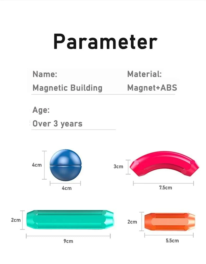 Baby Magnetische Bausteine ​​Kugeln Konstruktor Magnet Sticks Blöcke Set Montessori Spielzeug für Junge Mädchen Geburtstag Geschenk 2 bis 4 Jahre