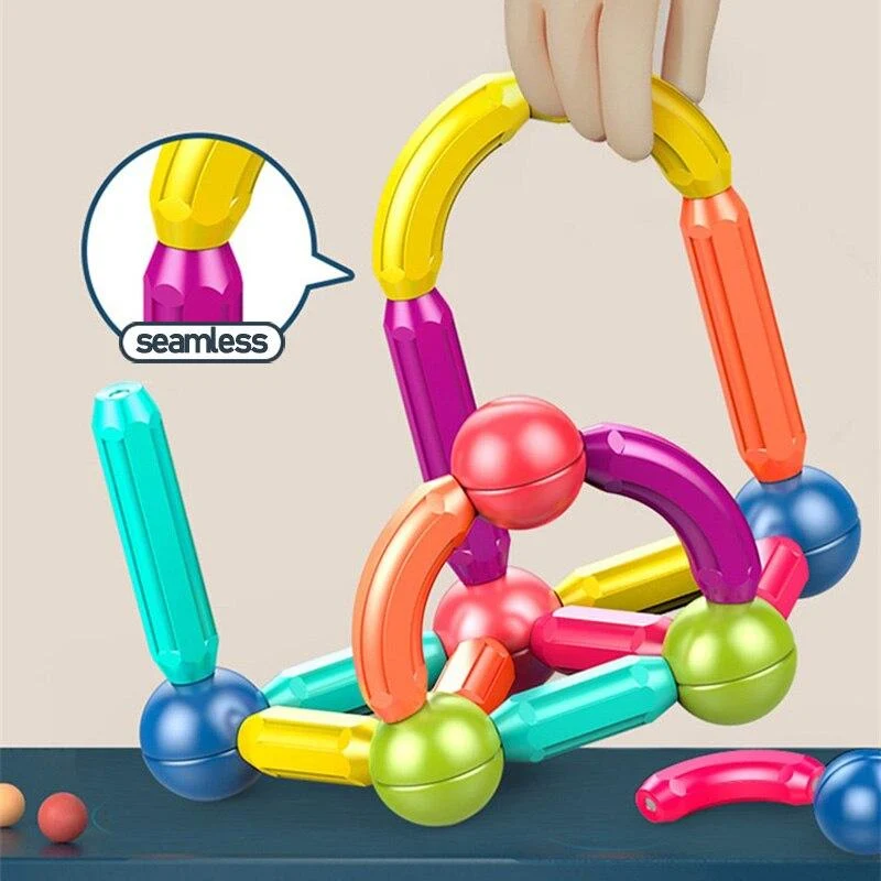 Baby Magnetische Bausteine ​​Kugeln Konstruktor Magnet Sticks Blöcke Set Montessori Spielzeug für Junge Mädchen Geburtstag Geschenk 2 bis 4 Jahre
