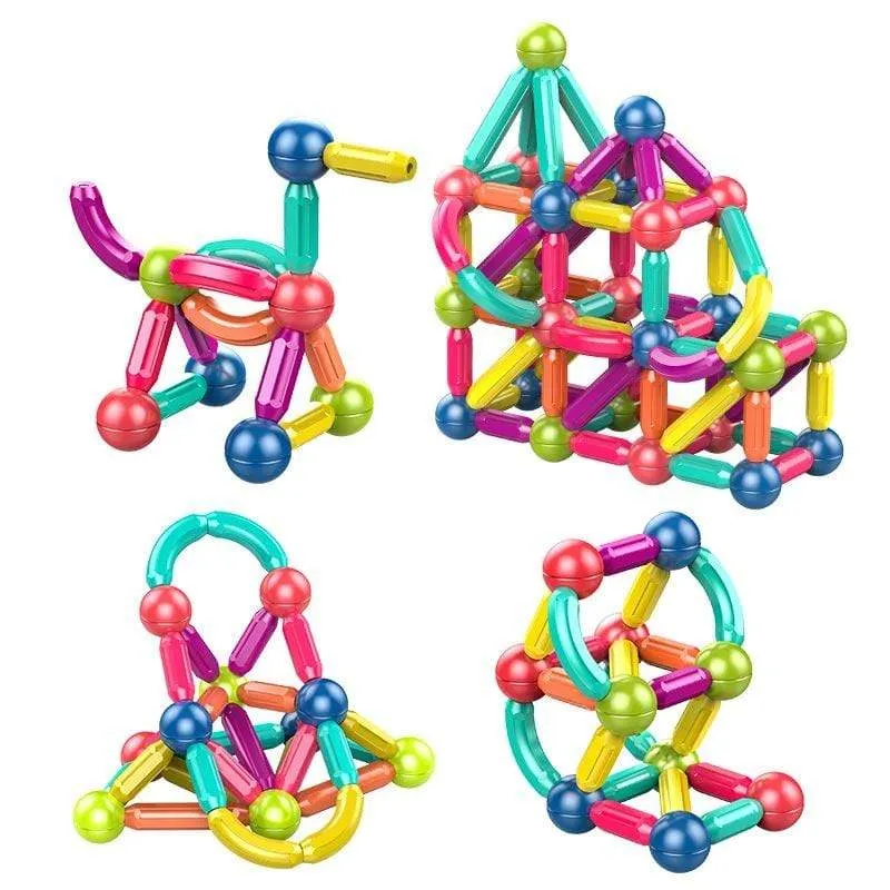 Baby Magnetische Bausteine ​​Kugeln Konstruktor Magnet Sticks Blöcke Set Montessori Spielzeug für Junge Mädchen Geburtstag Geschenk 2 bis 4 Jahre