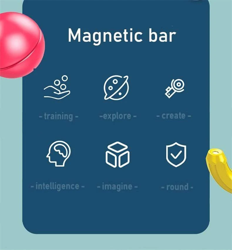 Baby Magnetische Bausteine ​​Kugeln Konstruktor Magnet Sticks Blöcke Set Montessori Spielzeug für Junge Mädchen Geburtstag Geschenk 2 bis 4 Jahre