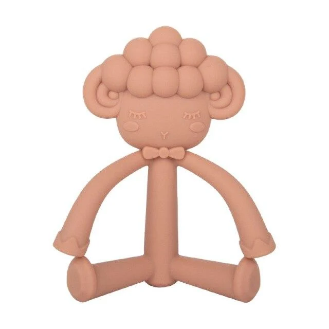 1Pcs Baby Zahnen Spielzeug Nette Cartoon Zähne Beißen Spielzeug Food Grade Silikon Säuglings Liefert Beißring Halter Baby Schnuller Beißringe