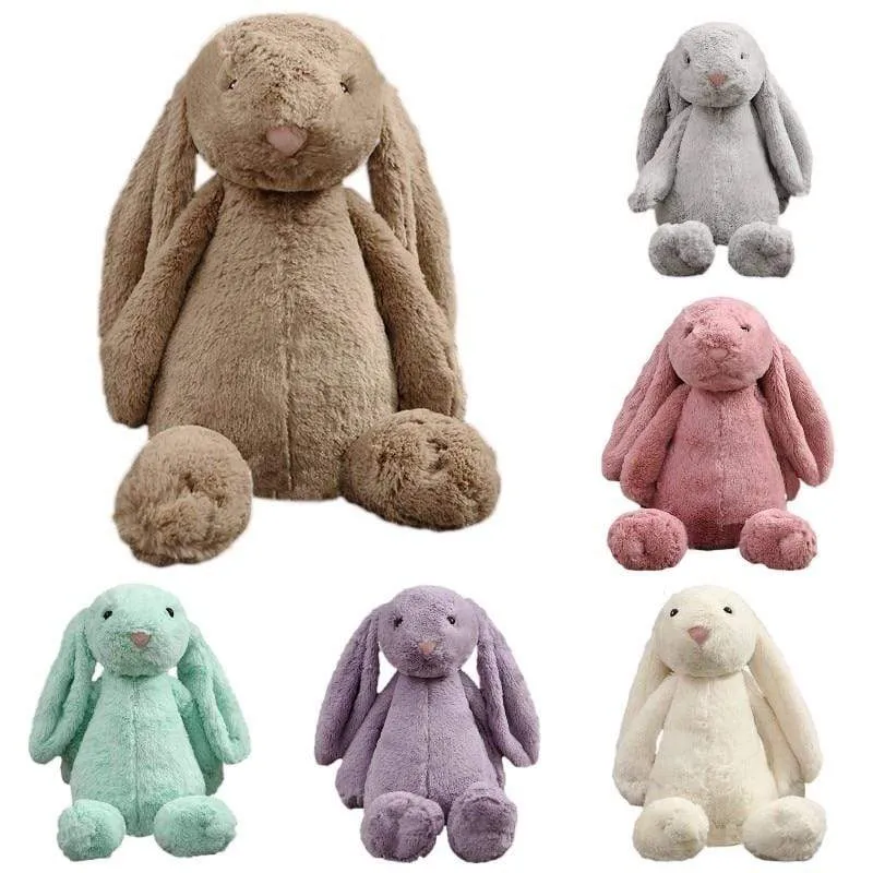 30cm Gefüllte Langohrkaninchen Weiche Plüschtiere Schlafender Niedlicher Häschen Cartoon Tierpuppen Kinder Baby Geburtstagsgeschenk