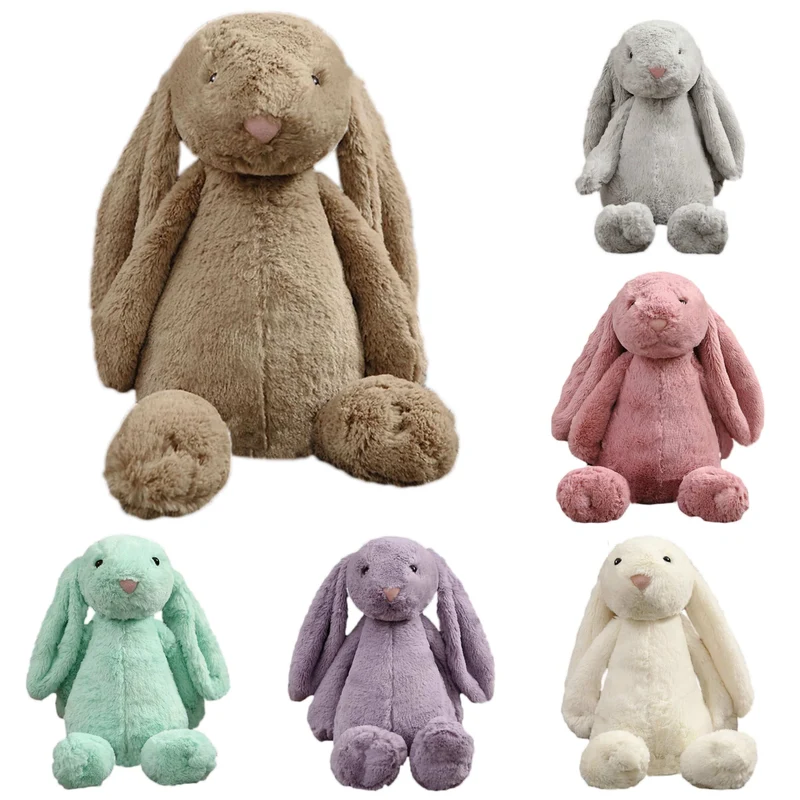 30cm Gefüllte Langohrkaninchen Weiche Plüschtiere Schlafender Niedlicher Häschen Cartoon Tierpuppen Kinder Baby Geburtstagsgeschenk