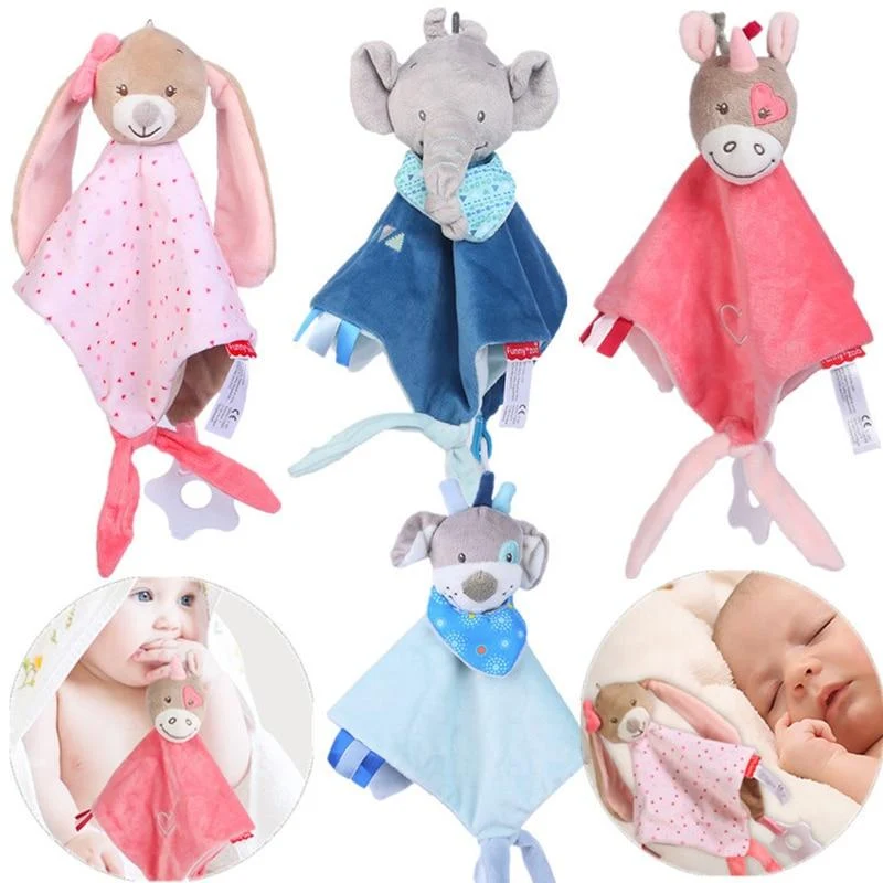 Baby Plüsch Spielzeug Cartoon Bär Bunny Beruhigen Beschwichtigen Handtuch Beschwichtigen Puppe Für Neugeborene Weiche Tröstlich Handtuch Schlafen Spielzeug Geschenk
