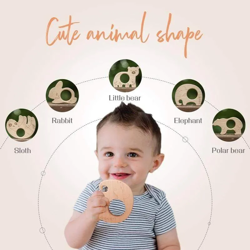 Holzblöcke im nordischen Stil, Baby-Montessori-Lernspielzeug für Kinder, kreatives Tier-Puzzle, Stapelspielzeug, Konstruktorblöcke