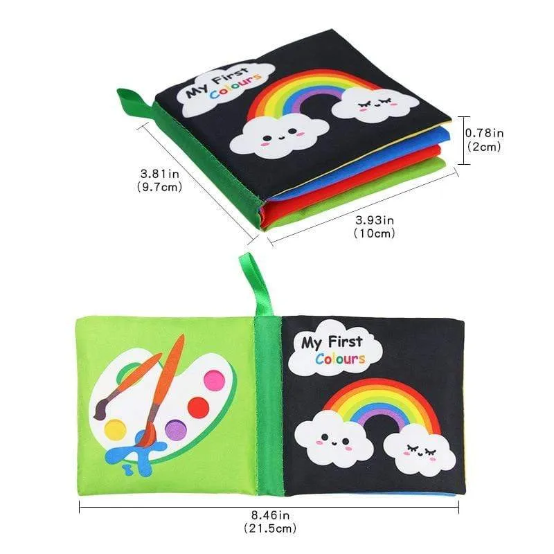 Rund um Multi-Touch-Lernspielzeug für Kleinkinder, doppelt, bunt, Neugeborenenbett, Stoßstange, Krippenspielzeug, frühes Lernen, Babyspielzeug, 0–12 Monate
