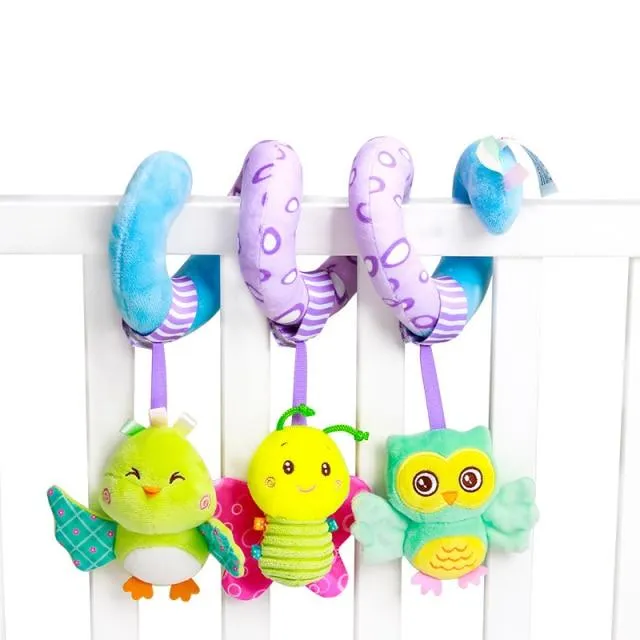 Rund um Multi-Touch-Lernspielzeug für Kleinkinder, doppelt, bunt, Neugeborenenbett, Stoßstange, Krippenspielzeug, frühes Lernen, Babyspielzeug, 0–12 Monate