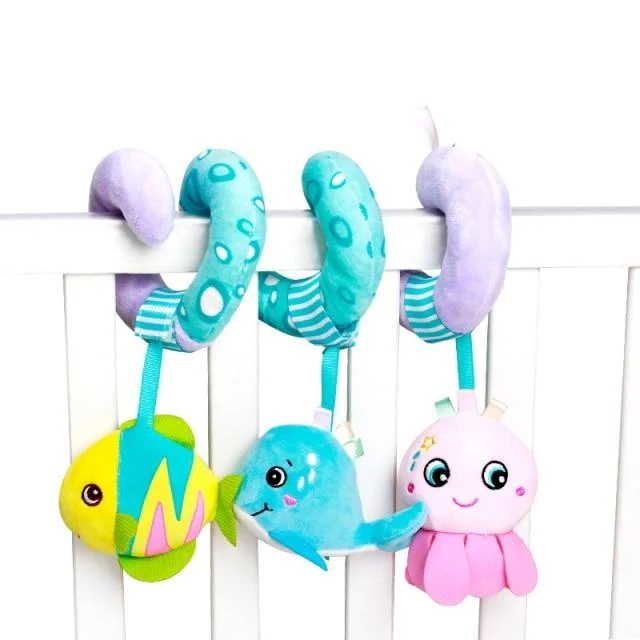 Rund um Multi-Touch-Lernspielzeug für Kleinkinder, doppelt, bunt, Neugeborenenbett, Stoßstange, Krippenspielzeug, frühes Lernen, Babyspielzeug, 0–12 Monate