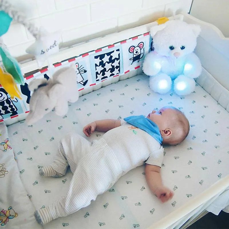 Rund um Multi-Touch-Lernspielzeug für Kleinkinder, doppelt, bunt, Neugeborenenbett, Stoßstange, Krippenspielzeug, frühes Lernen, Babyspielzeug, 0–12 Monate